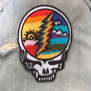 Skull patch rainbow